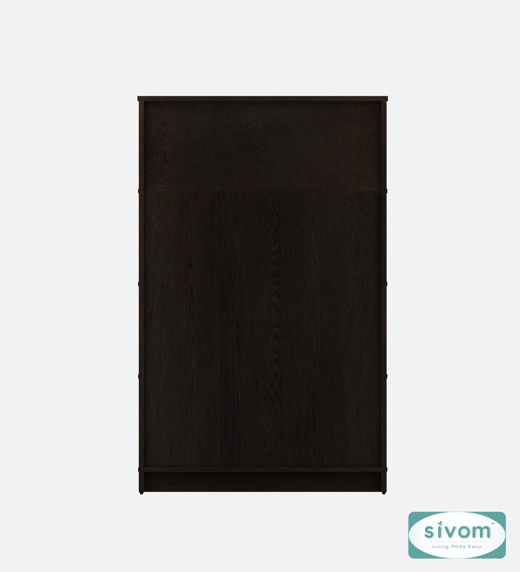 Sivom SIVOM Urbane Multipurpose Storage Rack/Study/Home/Office Engineered Wood Open Book Shelf (Finish Color - Dark Wenge, Knock Down) for Modern Homes | Elegant Design & Premium Finish