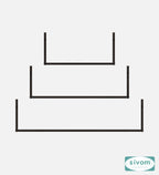 Sivom SIVOM KITE Multipurpose Modular Wall Racks/Shelves/Organiser/Décor Particle Board Wall Shelf (Number of Shelves - 3, ) for Modern Homes | Elegant Design & Premium Finish