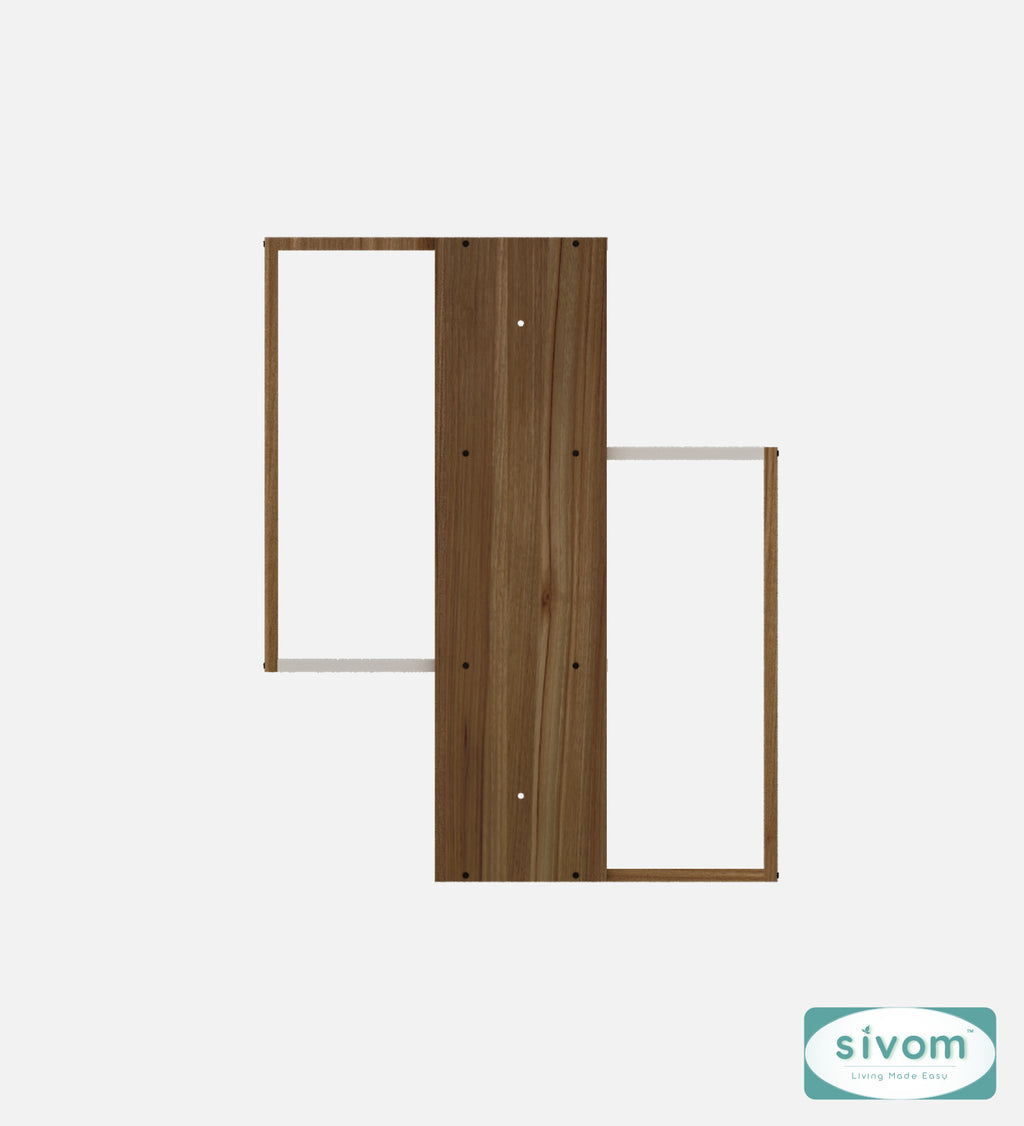 Sivom SIVOM ALEN Multipurpose Modular Wall Racks/Shelves/Organiser/Décor Particle Board Wall Shelf (Number of Shelves - 4, ) for Modern Homes | Elegant Design & Premium Finish