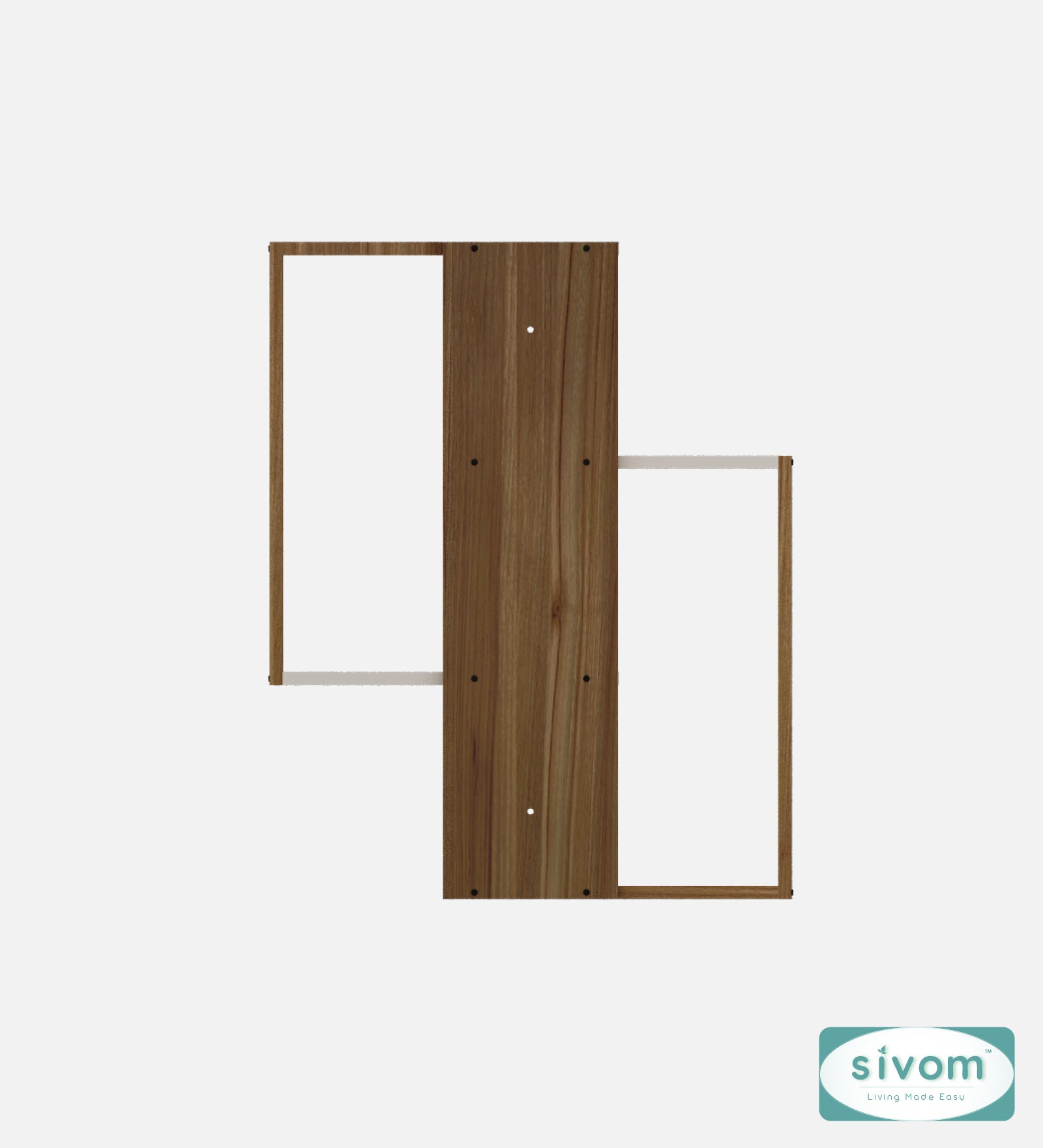 Sivom SIVOM ALEN Multipurpose Modular Wall Racks/Shelves/Organiser/Décor Particle Board Wall Shelf (Number of Shelves - 4, ) for Modern Homes | Elegant Design & Premium Finish