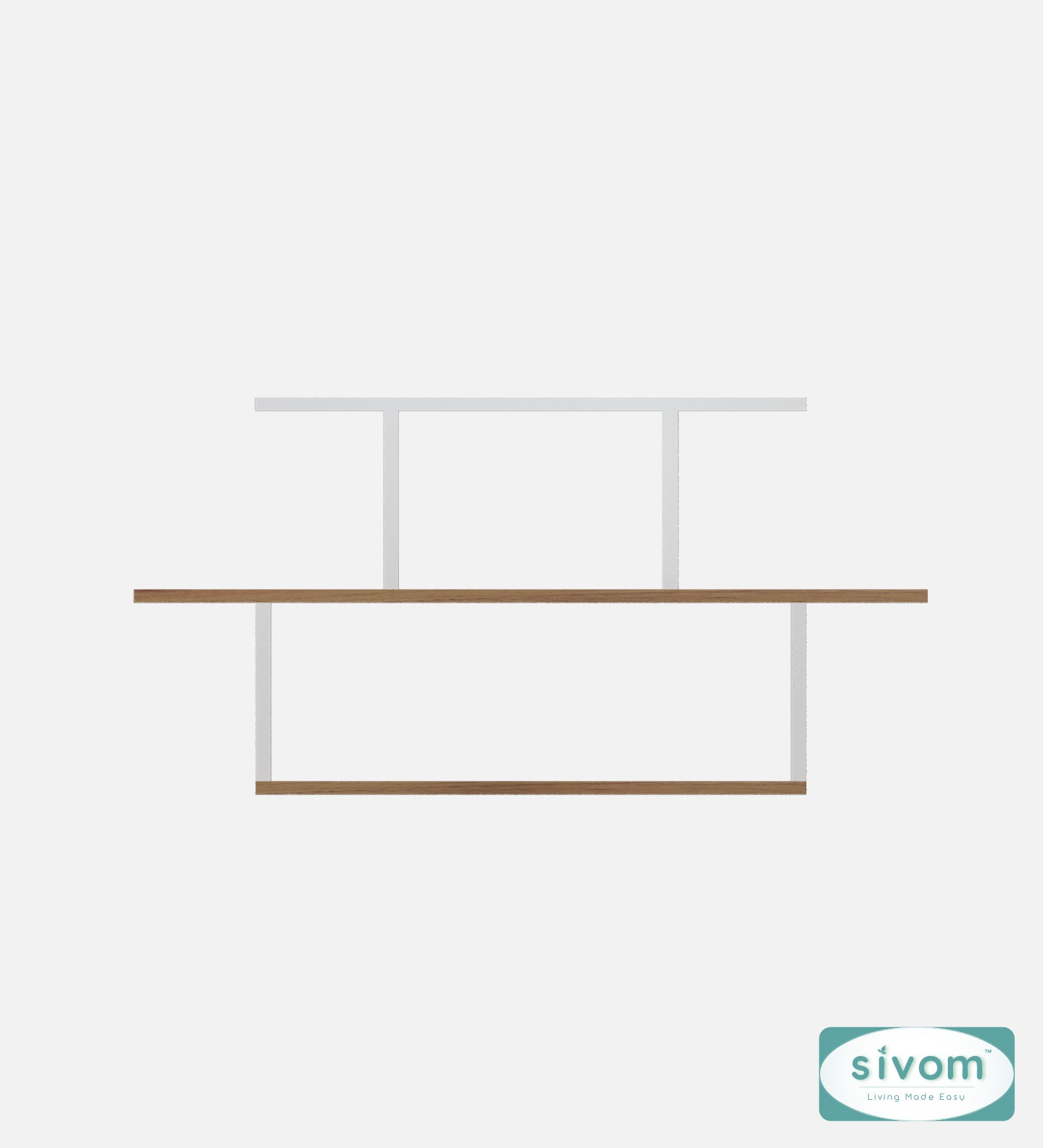 Sivom SIVOM ETHAN Multipurpose Modular Wall Racks/Shelves/Organiser/Décor Particle Board Wall Shelf (Number of Shelves - 5, ) for Modern Homes | Elegant Design & Premium Finish