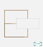 Sivom SIVOM CRIP Multipurpose Modular Wall Racks/Shelves/Organiser/Décor Particle Board Wall Shelf (Number of Shelves - 5, ) for Modern Homes | Elegant Design & Premium Finish