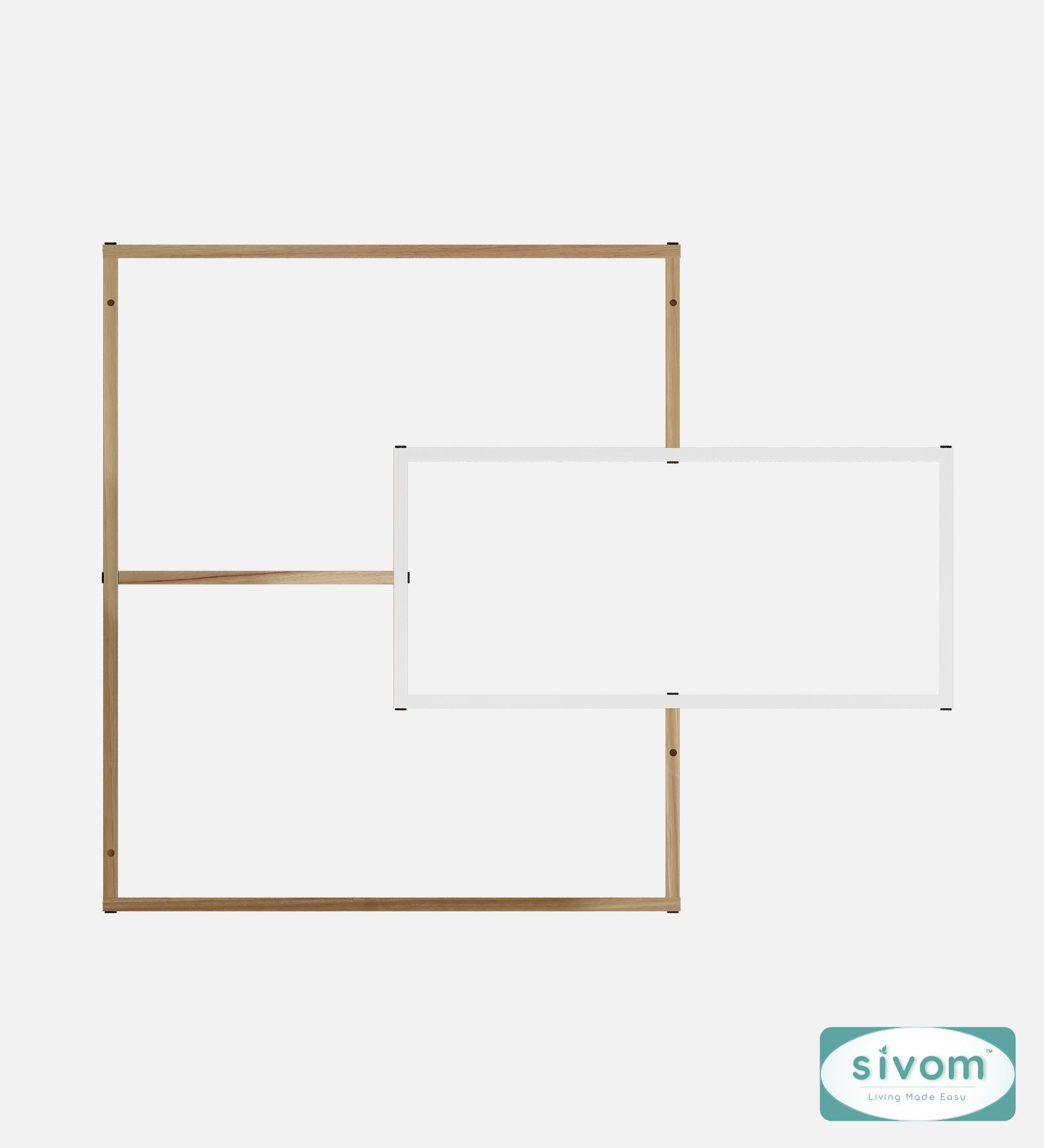 Sivom SIVOM CRIP Multipurpose Modular Wall Racks/Shelves/Organiser/Décor Particle Board Wall Shelf (Number of Shelves - 5, ) for Modern Homes | Elegant Design & Premium Finish