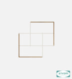 Sivom SIVOM RETICA Multipurpose Modular Wall Racks/Shelves/Organiser/Décor Particle Board Wall Shelf (Number of Shelves - 5, ) for Modern Homes | Elegant Design & Premium Finish