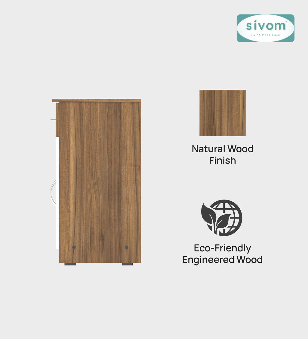 Sivom SIVOM Cabin Multipurpose Storage Unit/ Engineered Wood Free Standing Cabinet for Modern Homes | Elegant Design & Premium Finish