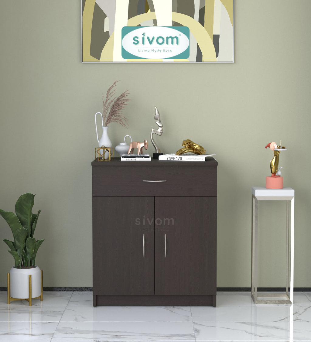 Sivom SIVOM Cabin Multipurpose Storage Unit/ Engineered Wood Free Standing Cabinet for Modern Homes | Elegant Design & Premium Finish