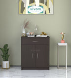 Sivom SIVOM Cabin Multipurpose Storage Unit/ Engineered Wood Free Standing Cabinet for Modern Homes | Elegant Design & Premium Finish