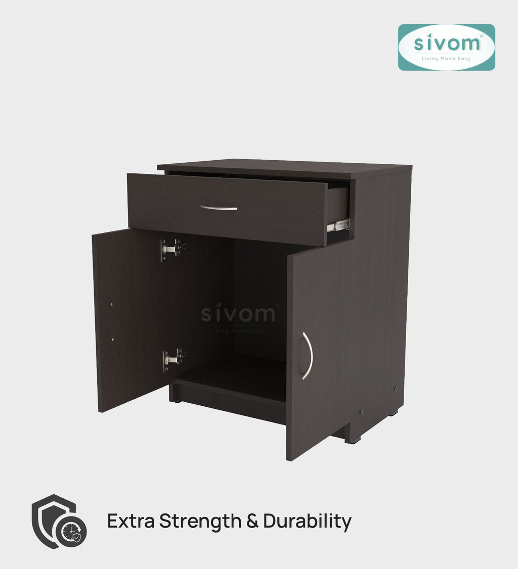 Sivom SIVOM Cabin Multipurpose Storage Unit/ Engineered Wood Free Standing Cabinet for Modern Homes | Elegant Design & Premium Finish