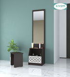 Sivom SIVOM Calvin Dressing Table with Stool Engineered Wood Dressing Table for Modern Homes | Elegant Design & Premium Finish