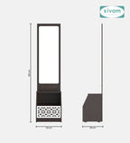 Sivom SIVOM Calvin Dressing Table with Stool Engineered Wood Dressing Table for Modern Homes | Elegant Design & Premium Finish