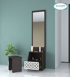 Sivom SIVOM Calvin Dressing Table with Stool Engineered Wood Dressing Table for Modern Homes | Elegant Design & Premium Finish