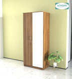 Sivom SIVOM Cambridge Multipurpose 2 Door Wardrobe / Spacious Shelves Engineered Wood 2 Door Wardrobe without Mirror