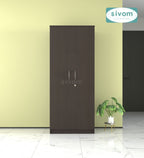 Sivom SIVOM Cambridge Multipurpose 2 Door Wardrobe / Spacious Shelves Engineered Wood 2 Door Wardrobe without Mirror