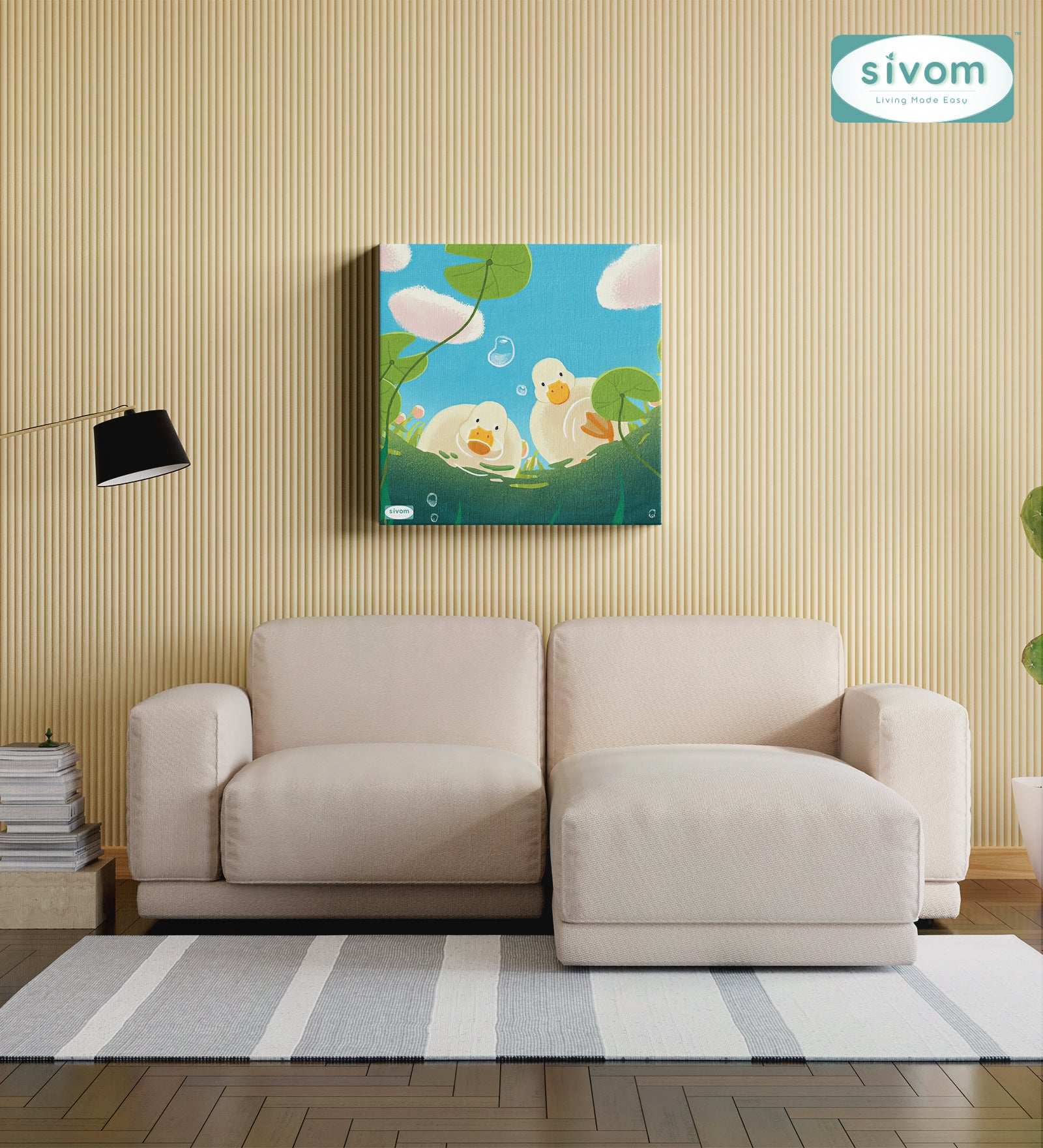 Sivom Sivom Canvas Art Print (2x2) for Modern Homes | Elegant Design & Premium Finish