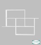 Sivom SIVOM CEDRIC Multipurpose Modular Wall Racks/Shelves/Organiser/Décor Particle Board Wall Shelf (Number of Shelves - 6, ) for Modern Homes | Elegant Design & Premium Finish