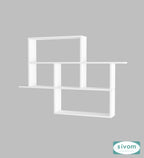 Sivom SIVOM CEDRIC Multipurpose Modular Wall Racks/Shelves/Organiser/Décor Particle Board Wall Shelf (Number of Shelves - 6, ) for Modern Homes | Elegant Design & Premium Finish