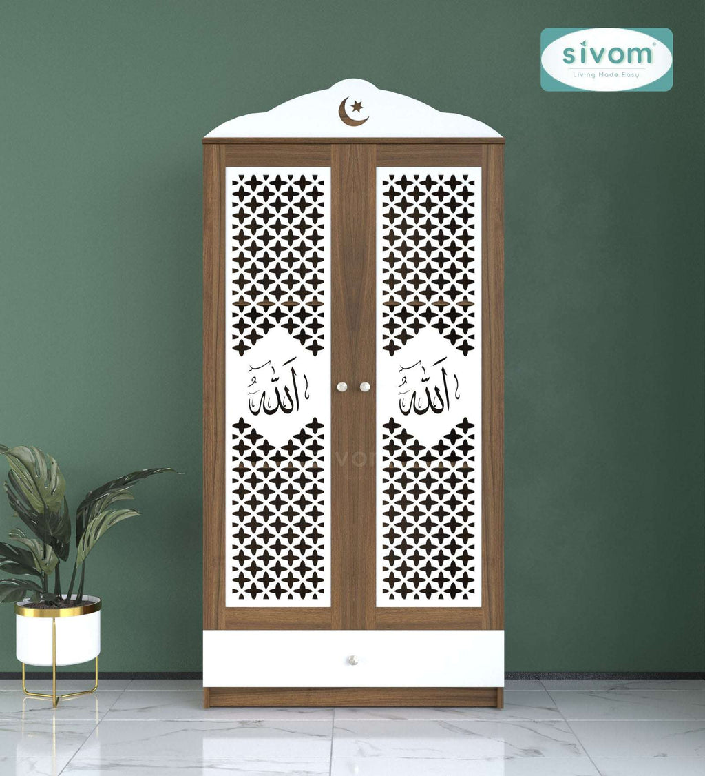Sivom furniture SIVOM Celestial Prayer Unit Engineered Wood (Height: 167, Knock Down) for Modern Homes | Elegant Design & Premium Finish