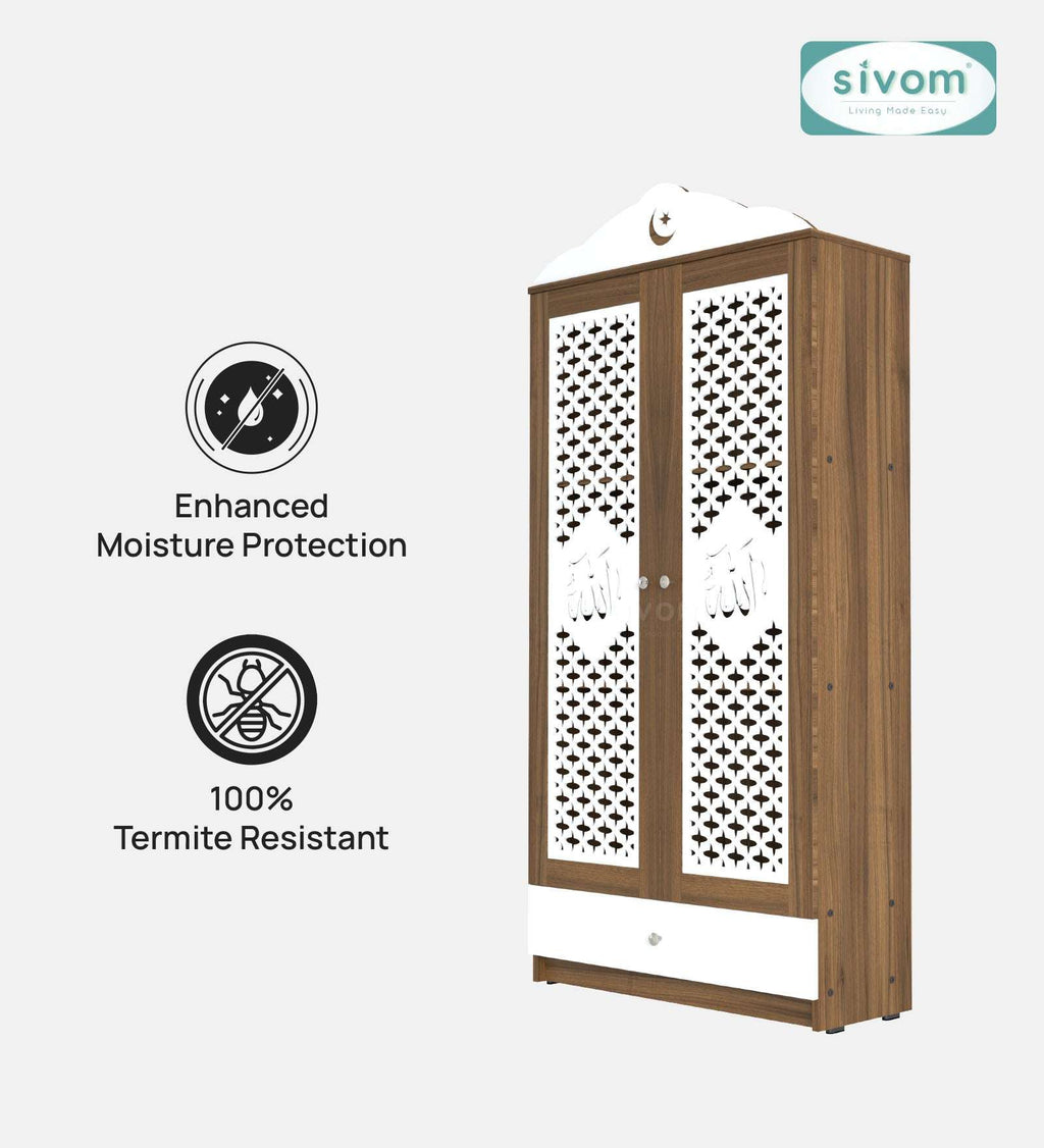 Sivom furniture SIVOM Celestial Prayer Unit Engineered Wood (Height: 167, Knock Down) for Modern Homes | Elegant Design & Premium Finish