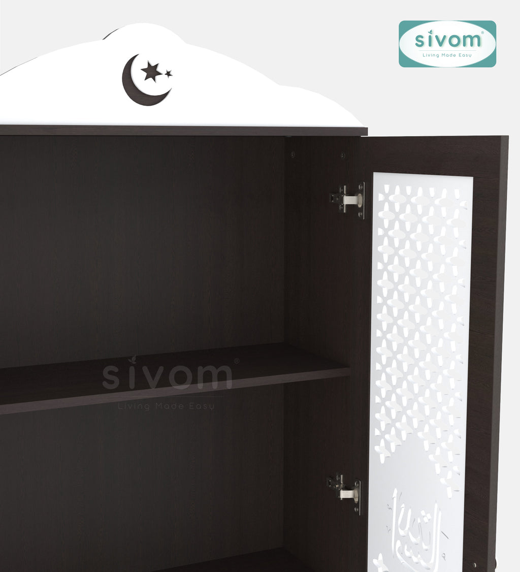 Sivom furniture SIVOM Celestial Prayer Unit Engineered Wood (Height: 167, Knock Down) for Modern Homes | Elegant Design & Premium Finish