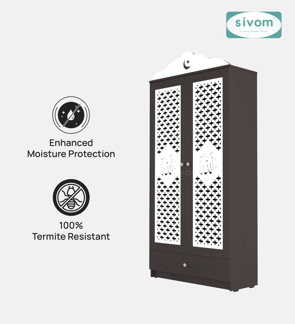 Sivom furniture SIVOM Celestial Prayer Unit Engineered Wood (Height: 167, Knock Down) for Modern Homes | Elegant Design & Premium Finish