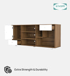 Sivom furniture SIVOM CERA Multipurpose TV Unit fits upto 43 inch with Storage Engineered Wood TV Entertainment Unit for Modern Homes | Elegant Design & Premium Finish (Copy)