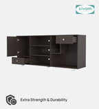 Sivom furniture SIVOM CERA Multipurpose TV Unit fits upto 43 inch with Storage Engineered Wood TV Entertainment Unit for Modern Homes | Elegant Design & Premium Finish (Copy)