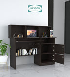 Sivom SIVOM Chamber Multipurpose Study/Home/Office Table Engineered Wood Study Table for Modern Homes | Elegant Design & Premium Finish