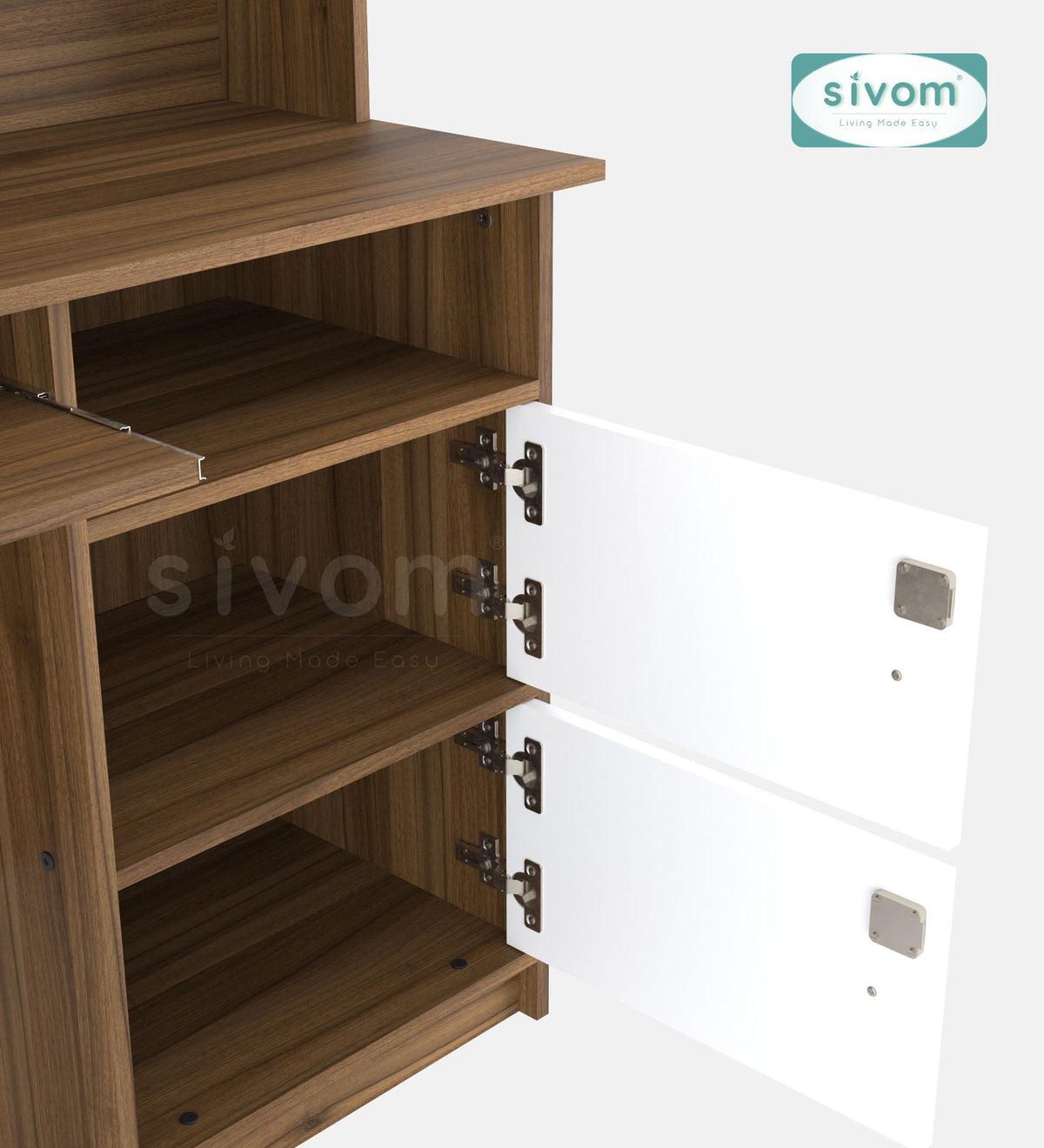 Sivom SIVOM Chamber Multipurpose Study/Home/Office Table Engineered Wood Study Table for Modern Homes | Elegant Design & Premium Finish