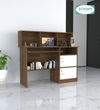 Sivom SIVOM Chamber Multipurpose Study/Home/Office Table Engineered Wood Study Table for Modern Homes | Elegant Design & Premium Finish