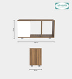 Sivom SIVOM Chaos Multipurpose Centre Table / Engineered Wood Coffee Table for Modern Homes | Elegant Design & Premium Finish