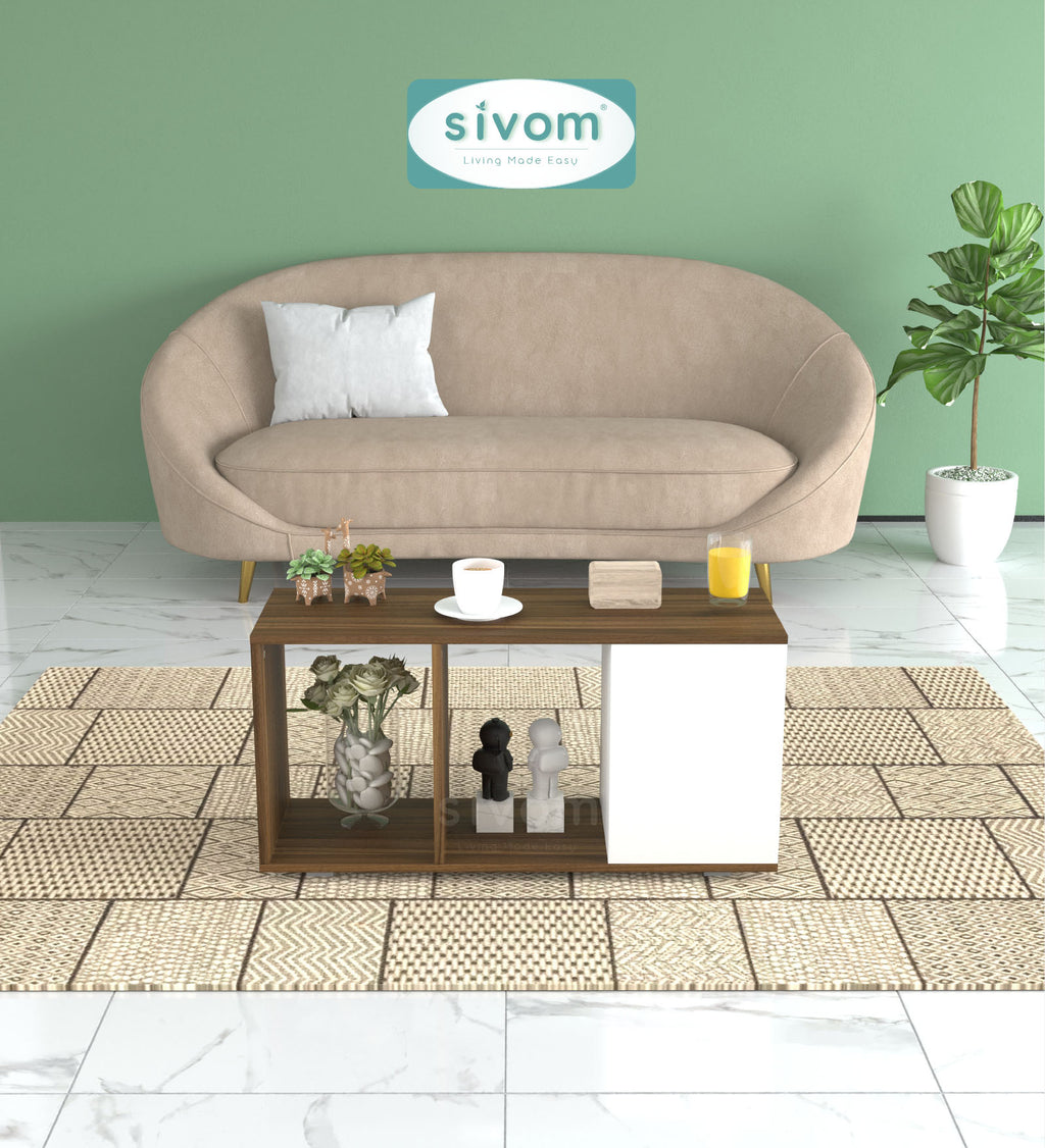 Sivom SIVOM Chaos Multipurpose Centre Table / Engineered Wood Coffee Table for Modern Homes | Elegant Design & Premium Finish