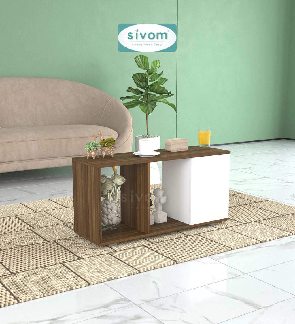 Sivom SIVOM Chaos Multipurpose Centre Table / Engineered Wood Coffee Table for Modern Homes | Elegant Design & Premium Finish