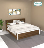 Sivom SIVOM Citrus Box Bed with Storage Engineered Wood King Box Bed for Modern Homes | Elegant Design & Premium Finish