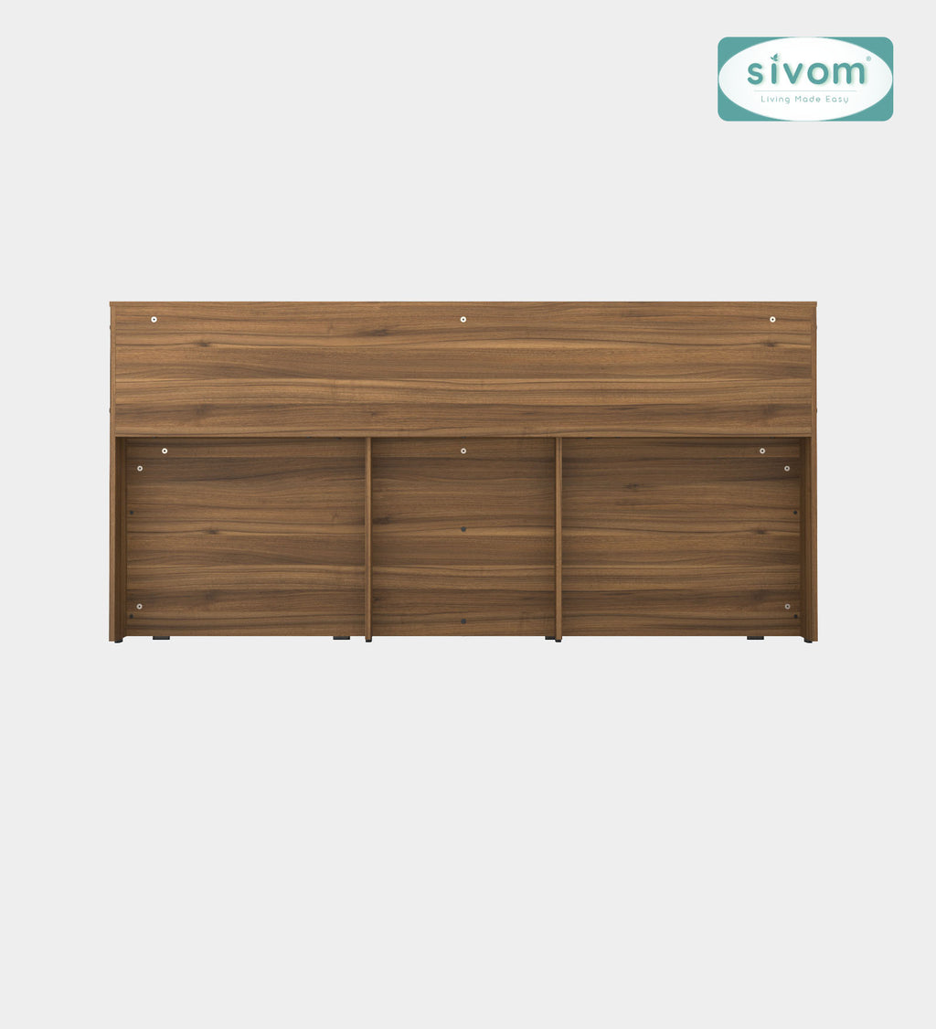Sivom SIVOM Citrus Box Bed with Storage Engineered Wood King Box Bed for Modern Homes | Elegant Design & Premium Finish