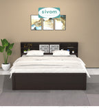 Sivom SIVOM Citrus Box Bed with Storage Engineered Wood King Box Bed for Modern Homes | Elegant Design & Premium Finish
