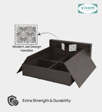 Sivom SIVOM Citrus Box Bed with Storage Engineered Wood King Box Bed for Modern Homes | Elegant Design & Premium Finish