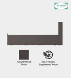 Sivom SIVOM Citrus Box Bed with Storage Engineered Wood King Box Bed for Modern Homes | Elegant Design & Premium Finish