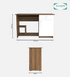 Sivom SIVOM Classy Study/Home Office Engineered Wood Computer Desk for Modern Homes | Elegant Design & Premium Finish