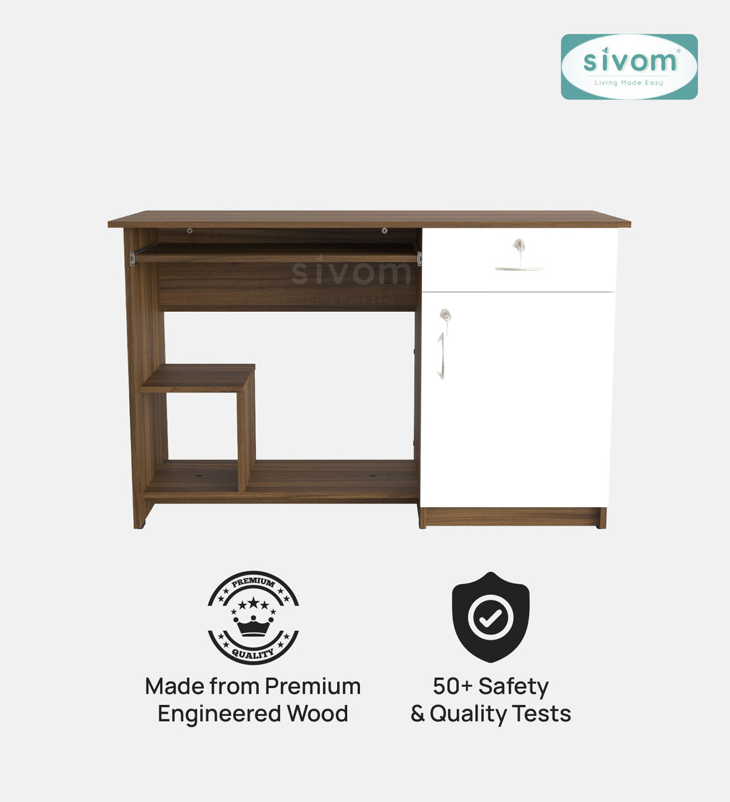 Sivom SIVOM Classy Study/Home Office Engineered Wood Computer Desk for Modern Homes | Elegant Design & Premium Finish