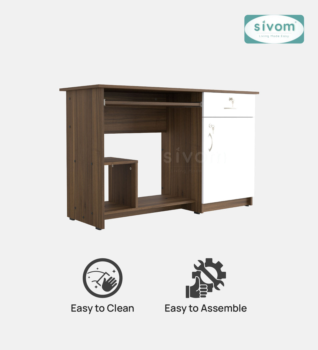 Sivom SIVOM Classy Study/Home Office Engineered Wood Computer Desk for Modern Homes | Elegant Design & Premium Finish