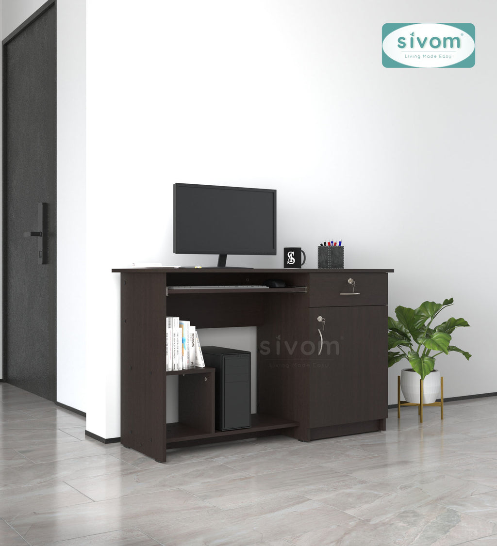 Sivom SIVOM Classy Study/Home Office Engineered Wood Computer Desk for Modern Homes | Elegant Design & Premium Finish