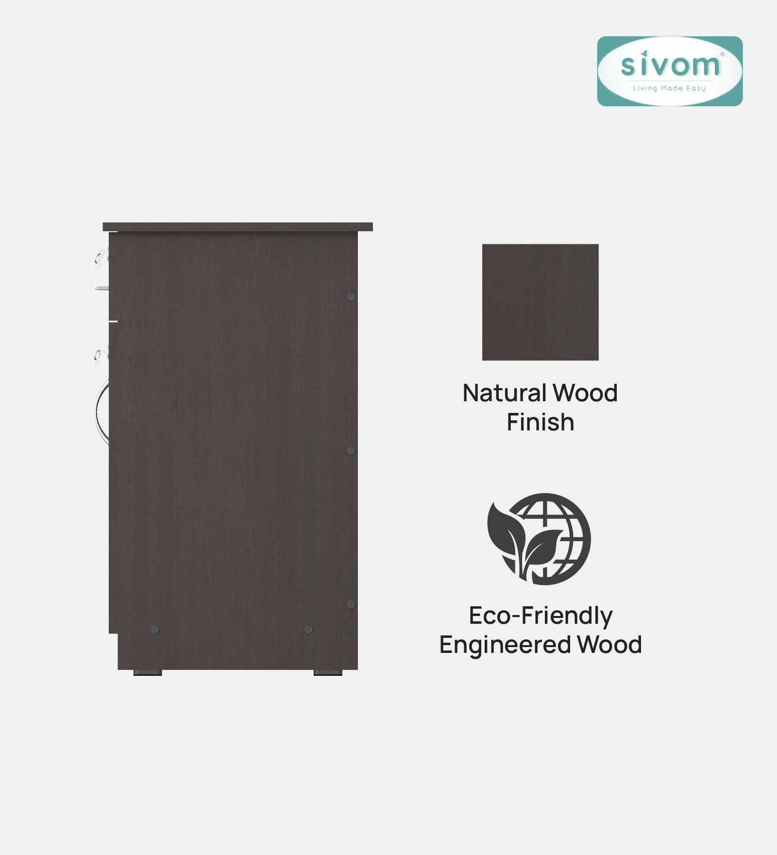 Sivom SIVOM Classy Study/Home Office Engineered Wood Computer Desk for Modern Homes | Elegant Design & Premium Finish