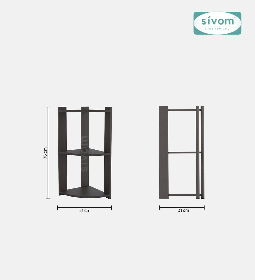 SIVOM Comet Multipurpose Storage Unit Engineered Wood Free Standing Cabinet for Modern Homes | Elegant Design & Premium Finish