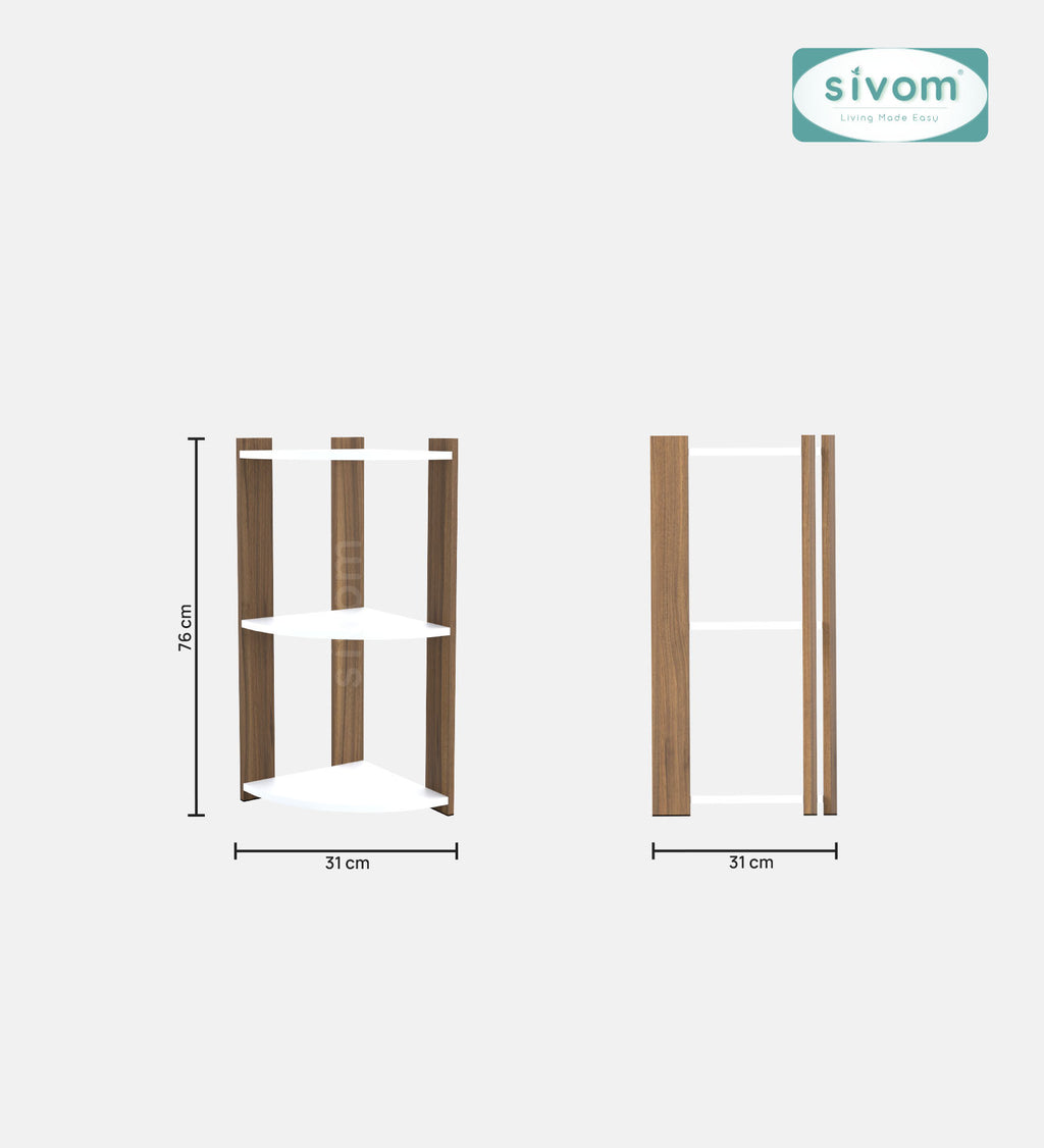 SIVOM Comet Multipurpose Storage Unit Engineered Wood Free Standing Cabinet for Modern Homes | Elegant Design & Premium Finish