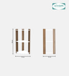SIVOM Comet Multipurpose Storage Unit Engineered Wood Free Standing Cabinet for Modern Homes | Elegant Design & Premium Finish