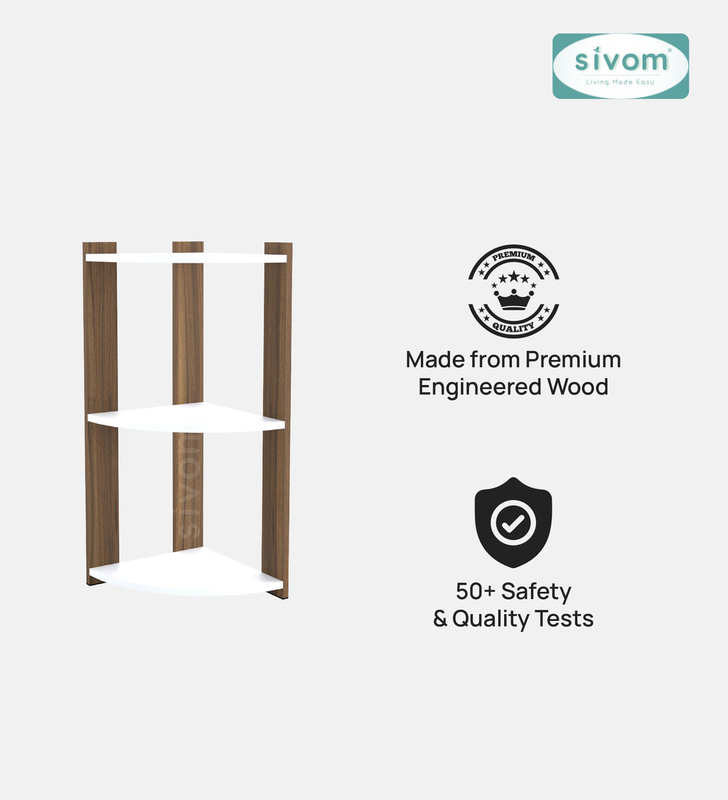 SIVOM Comet Multipurpose Storage Unit Engineered Wood Free Standing Cabinet for Modern Homes | Elegant Design & Premium Finish
