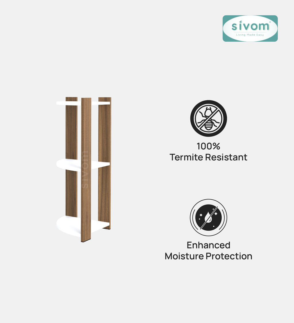 SIVOM Comet Multipurpose Storage Unit Engineered Wood Free Standing Cabinet for Modern Homes | Elegant Design & Premium Finish