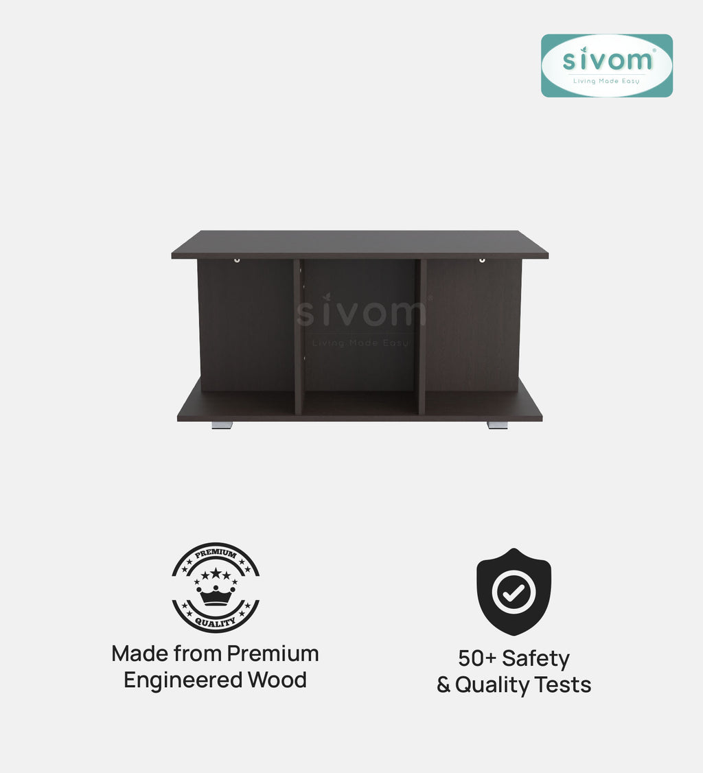 SIVOM Cooper Multipurpose Centre Table / Engineered Wood Coffee Table for Modern Homes | Elegant Design & Premium Finish