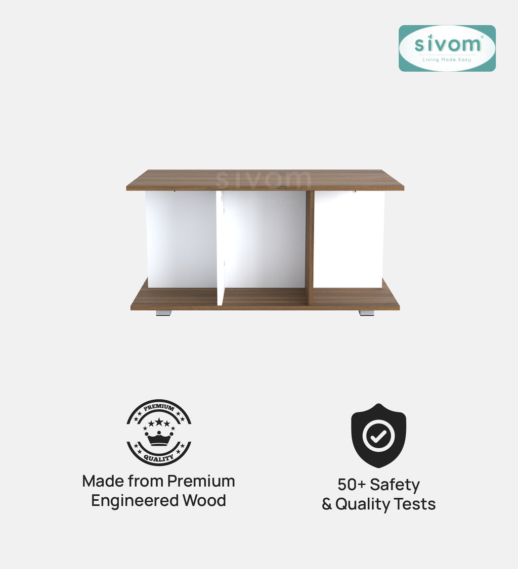 SIVOM Cooper Multipurpose Centre Table / Engineered Wood Coffee Table for Modern Homes | Elegant Design & Premium Finish