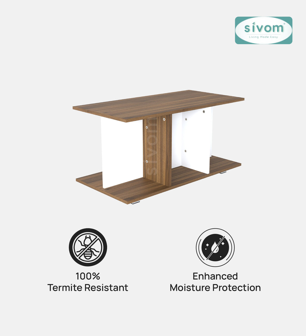 SIVOM Cooper Multipurpose Centre Table / Engineered Wood Coffee Table for Modern Homes | Elegant Design & Premium Finish